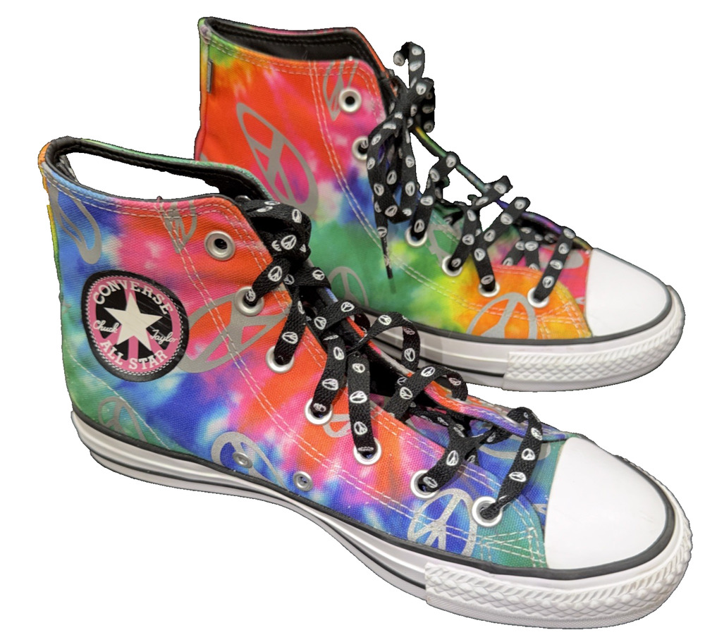 Converse CONS Tie Dye Graffiti High Tops M6 W8